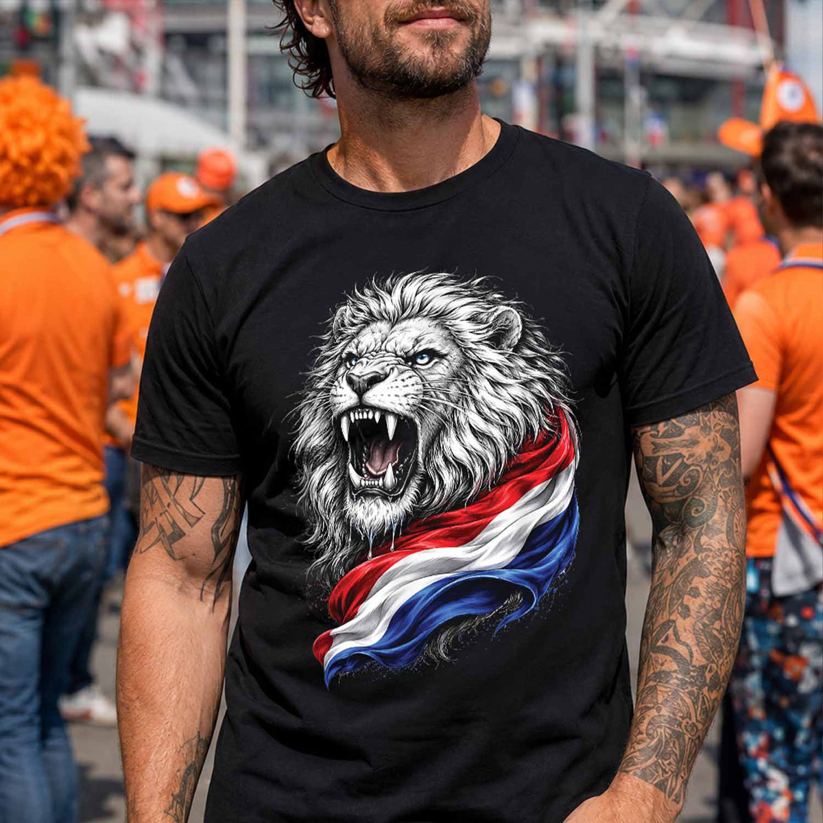 Leeuw Nederlandse Vlag T-shirt